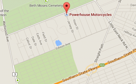 Powerhouse Motorcycles Shop Map